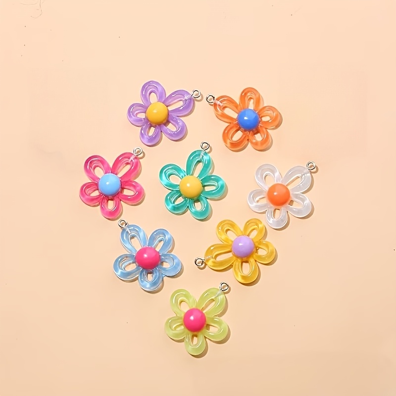28pcs Hollow-Out Flower Pendants for DIY Jewellery Making
